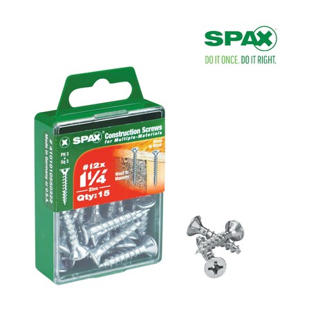 Spax Scrw Spax Fh12X1.25Znb15 4101010550322